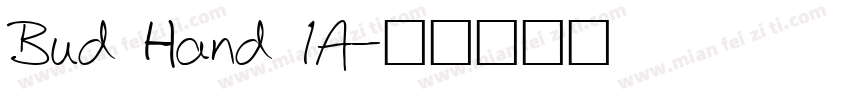 Bud Hand 1A字体转换